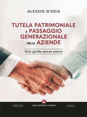 cover image of Tutela patrimoniale e passaggio generazionale nelle aziende